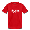 Virginia Youth T-Shirt - Hand Lettered Youth Virginia Tee - red