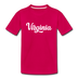 Virginia Youth T-Shirt - Hand Lettered Youth Virginia Tee - dark pink