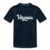 Virginia Youth T-Shirt - Hand Lettered Youth Virginia Tee - deep navy