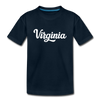 Virginia Youth T-Shirt - Hand Lettered Youth Virginia Tee - deep navy