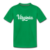 Virginia Youth T-Shirt - Hand Lettered Youth Virginia Tee - kelly green
