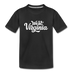 West Virginia Youth T-Shirt - Hand Lettered Youth West Virginia Tee - black