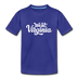 West Virginia Youth T-Shirt - Hand Lettered Youth West Virginia Tee - royal blue
