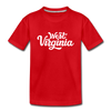 West Virginia Youth T-Shirt - Hand Lettered Youth West Virginia Tee - red