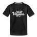 West Virginia Youth T-Shirt - Hand Lettered Youth West Virginia Tee - charcoal gray