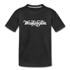 Washington Youth T-Shirt - Hand Lettered Youth Washington Tee - black