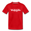 Washington Youth T-Shirt - Hand Lettered Youth Washington Tee - red
