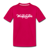 Washington Youth T-Shirt - Hand Lettered Youth Washington Tee - dark pink