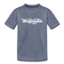 Washington Youth T-Shirt - Hand Lettered Youth Washington Tee - heather blue