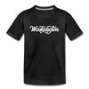 Washington Youth T-Shirt - Hand Lettered Youth Washington Tee - charcoal gray