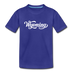 Wyoming Youth T-Shirt - Hand Lettered Youth Wyoming Tee - royal blue