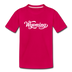Wyoming Youth T-Shirt - Hand Lettered Youth Wyoming Tee - dark pink