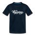 Wyoming Youth T-Shirt - Hand Lettered Youth Wyoming Tee - deep navy