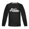 Alabama Youth Long Sleeve Shirt - Hand Lettered Youth Long Sleeve Alabama Tee - black