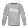 Alabama Youth Long Sleeve Shirt - Hand Lettered Youth Long Sleeve Alabama Tee - heather gray