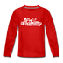 Alabama Youth Long Sleeve Shirt - Hand Lettered Youth Long Sleeve Alabama Tee - red