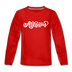 Arkansas Youth Long Sleeve Shirt - Hand Lettered Youth Long Sleeve Arkansas Tee - red