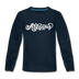 Arkansas Youth Long Sleeve Shirt - Hand Lettered Youth Long Sleeve Arkansas Tee - deep navy