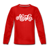 Alaska Youth Long Sleeve Shirt - Hand Lettered Youth Long Sleeve Alaska Tee - red