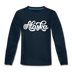 Alaska Youth Long Sleeve Shirt - Hand Lettered Youth Long Sleeve Alaska Tee - deep navy