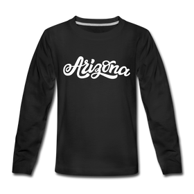 Arizona Youth Long Sleeve Shirt - Hand Lettered Youth Long Sleeve Arizona Tee