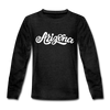 Arizona Youth Long Sleeve Shirt - Hand Lettered Youth Long Sleeve Arizona Tee - charcoal gray