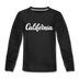 California Youth Long Sleeve Shirt - Hand Lettered Youth Long Sleeve California Tee - black