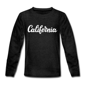 California Youth Long Sleeve Shirt - Hand Lettered Youth Long Sleeve California Tee