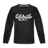 Colorado Youth Long Sleeve Shirt - Hand Lettered Youth Long Sleeve Colorado Tee
