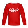 Colorado Youth Long Sleeve Shirt - Hand Lettered Youth Long Sleeve Colorado Tee