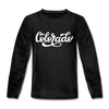 Colorado Youth Long Sleeve Shirt - Hand Lettered Youth Long Sleeve Colorado Tee