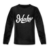 Idaho Youth Long Sleeve Shirt - Hand Lettered Youth Long Sleeve Idaho Tee - charcoal gray