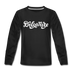 Delaware Youth Long Sleeve Shirt - Hand Lettered Youth Long Sleeve Delaware Tee - black