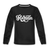 Florida Youth Long Sleeve Shirt - Hand Lettered Youth Long Sleeve Florida Tee - black