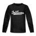 Indiana Youth Long Sleeve Shirt - Hand Lettered Youth Long Sleeve Indiana Tee - charcoal gray