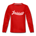 Louisiana Youth Long Sleeve Shirt - Hand Lettered Youth Long Sleeve Louisiana Tee - red