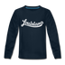 Louisiana Youth Long Sleeve Shirt - Hand Lettered Youth Long Sleeve Louisiana Tee - deep navy