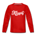 Illinois Youth Long Sleeve Shirt - Hand Lettered Youth Long Sleeve Illinois Tee - red