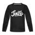 Iowa Youth Long Sleeve Shirt - Hand Lettered Youth Long Sleeve Iowa Tee - black