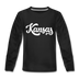 Kansas Youth Long Sleeve Shirt - Hand Lettered Youth Long Sleeve Kansas Tee - black