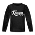 Kansas Youth Long Sleeve Shirt - Hand Lettered Youth Long Sleeve Kansas Tee - charcoal gray