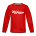 Michigan Youth Long Sleeve Shirt - Hand Lettered Youth Long Sleeve Michigan Tee - red
