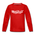 Maryland Youth Long Sleeve Shirt - Hand Lettered Youth Long Sleeve Maryland Tee - red