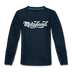Maryland Youth Long Sleeve Shirt - Hand Lettered Youth Long Sleeve Maryland Tee - deep navy