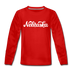 Nebraska Youth Long Sleeve Shirt - Hand Lettered Youth Long Sleeve Nebraska Tee - red