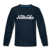 Nebraska Youth Long Sleeve Shirt - Hand Lettered Youth Long Sleeve Nebraska Tee - deep navy