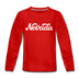 Nevada Youth Long Sleeve Shirt - Hand Lettered Youth Long Sleeve Nevada Tee - red