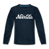 Nevada Youth Long Sleeve Shirt - Hand Lettered Youth Long Sleeve Nevada Tee - deep navy