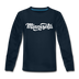 Minnesota Youth Long Sleeve Shirt - Hand Lettered Youth Long Sleeve Minnesota Tee - deep navy