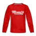 Missouri Youth Long Sleeve Shirt - Hand Lettered Youth Long Sleeve Missouri Tee - red